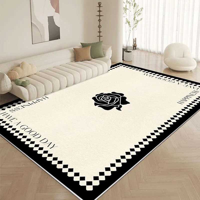 Luxurious VIKAMA 1PC Small Fragrant Cashmere Carpet Floor Mat NonSlip Bed Blanket For Home Bedroom Living Room Sofa Coffee Table Blanket Y250906