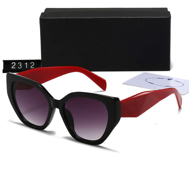 New Style Unisex Large Square Frame Eyewear Trendy Catwalk Internet Celebrity Face Slimming Sunglasses 2312 360