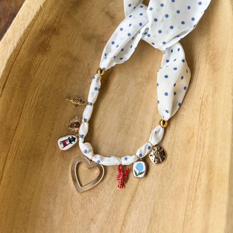 DH collections Dopamine - Inspired Floral Titanium Steel Necklace for Summer