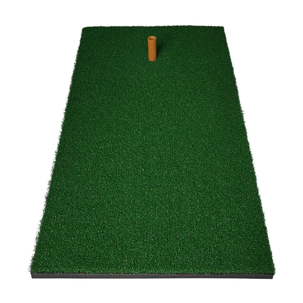 Golf Practice Pad 51X21cm Artificial Lawn Rubber Durable Cage Grass Swing Hitting Portable Training Mat 250906