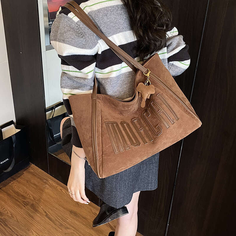 Tote Large Capacity Women 2025 Autumn Winter New Suede High-end Commuting Bag
