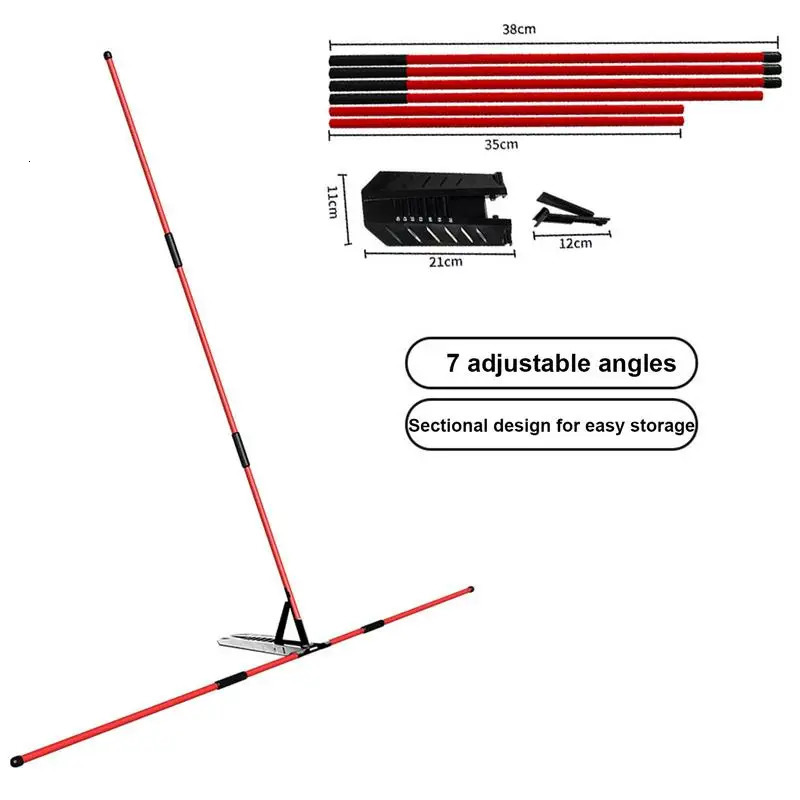 Golf Swing Alignment Rod Stick Holder Practice Plate Trainer Angle Adjustment Posture Correction Aid 250906
