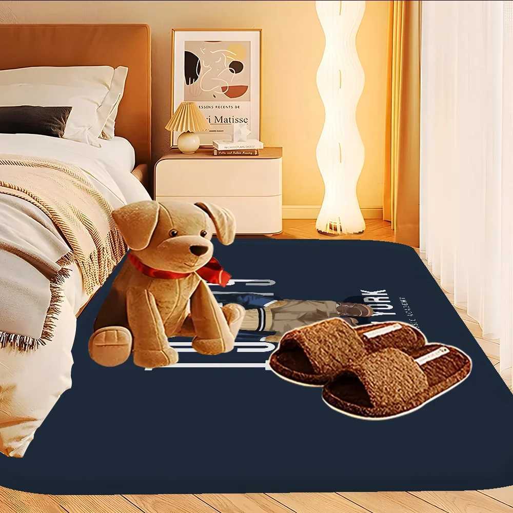 Luxurious PPolo Teddy Bear Bathroom Mat Antislip Absorb Water Long Strip Cushion Bedroon Mat Welcome Doormat Y250906asw