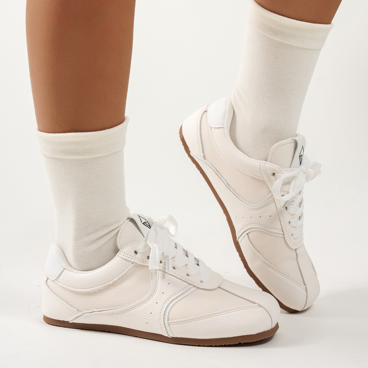 2025 Spring Autumn Metallic GermanTrainer Shoes Flat Ballet Shoes Retro Summer Versatile Soft Bottom Sports and Leisure Board Shoes Fashion Outdoor Ru