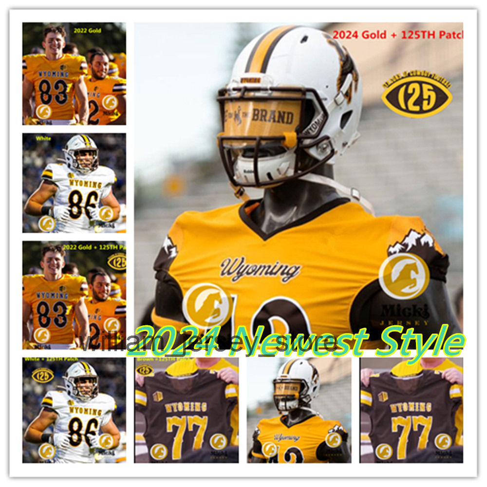 Wyoming Cowboys Football Jersey Custom Stitched 2024 Josh Allen Andrew Peasley Shae Suiaunoa Caleb Merritt Jakorey Hawkins Cole DeMarzo