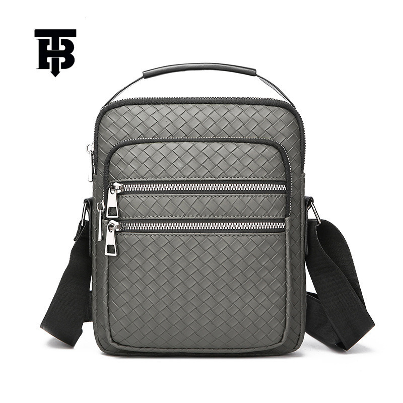 Designer Bag Men's Bag Luxury Bag New Crossbody Bag Simple Plaid Casual Fashion Trendy Shoulder Bag Business Commuter Office Worker Men's Ba