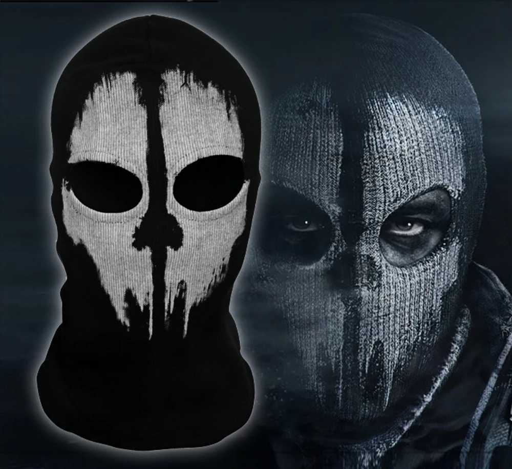 Ghost Style Skull Balaclava Tactical Cotton Face Mask For Military Cosplay Motorcycle Skiing Call Of Duty Halloween Party Gear W250906