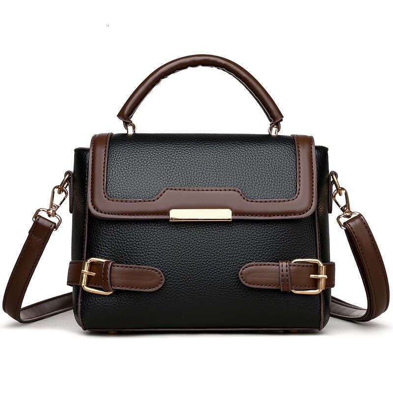 2025 Spring Summer New Women's Single Shoulder Crossbody Fashion Versatile Color Block Bag Practical Commuter Handbag for Women