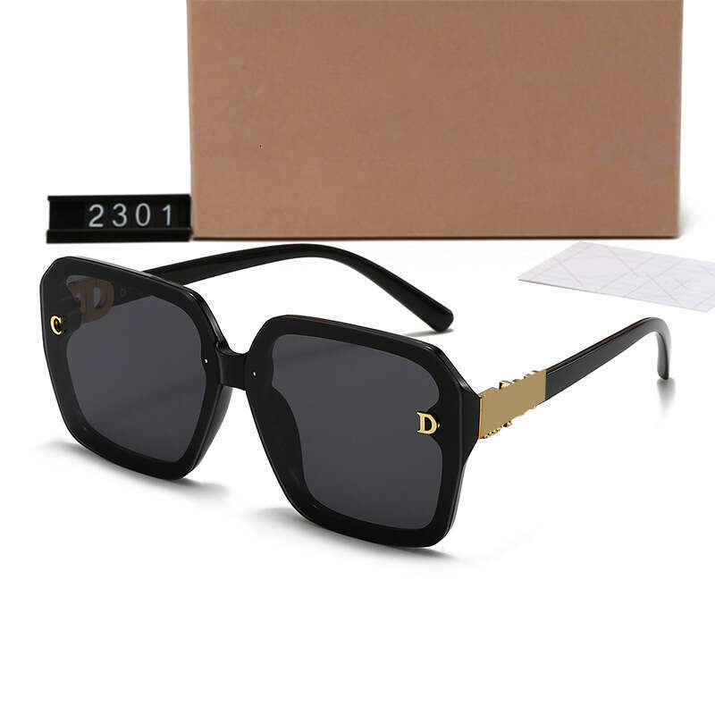 New Large Frame Sunglasses for Women Summer High-end Fashion Outdoor Trendy Street Style Sunshade Glasses D2301 91f