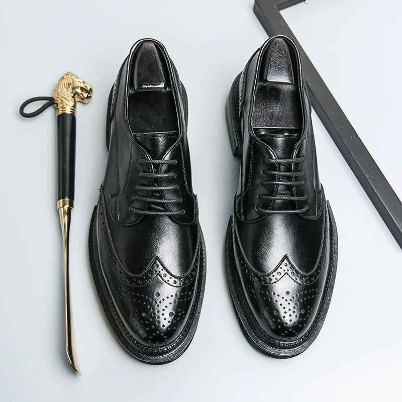 Men Dress Shoes Casual Suit Shoes Business Sneakers Work Wedding Shoes Breathable Formal Shoes Fashion Outdoor Leather Shoes 250906