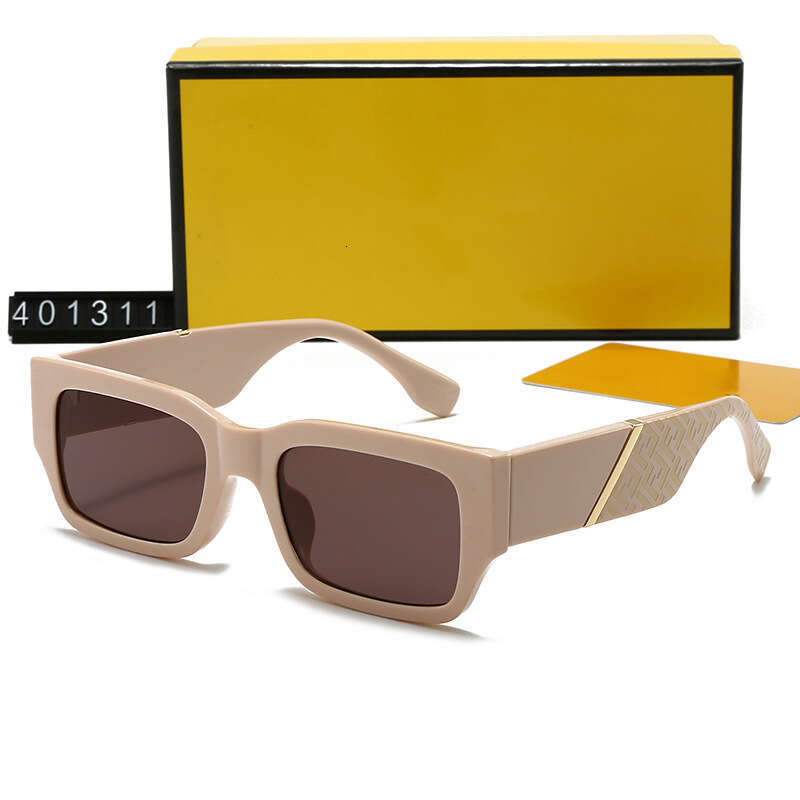 New Men's and Women's Small Square Frame Printed Glasses Letter Driving Internet Celebrity Live Streaming Sunglasses 401311 bd8