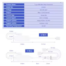 Tuya WiFi Smart LED Controller 5V-24V 4 Pin RGB LED Strip Light Controller Smart Life Voice Control Work with Alexa Echo Google