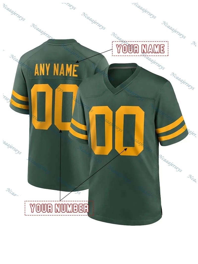 1 PARSONS 0 Golden Custom Football Jersey Love Favre White Kraft Reed Men Women Youth Any Name Number Embroidered Letter Number Design Polyester