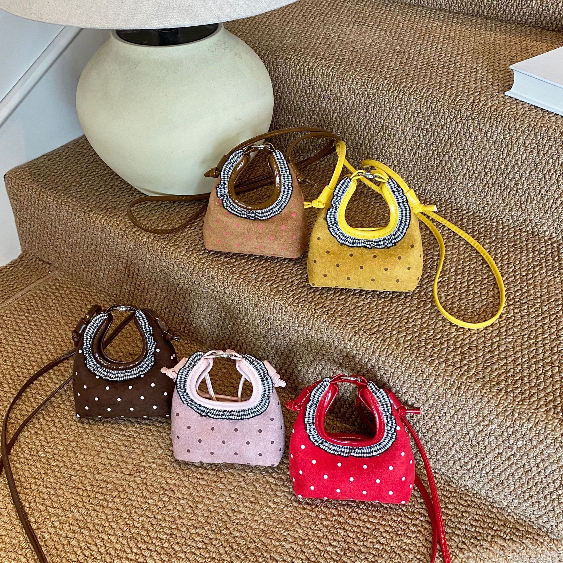 Unique Polka Dot Women's Crossbody design Bag Korean Style Handbag Fashionable And Versatile Autumn New Designer Bag, Women's Shoulder Bag