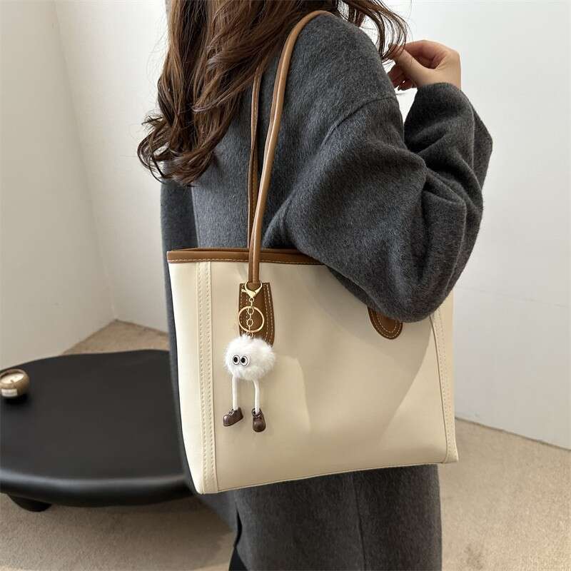 High-end Large Capacity for Women 2025 New Korean Version Commuter Versatile Women's Casual Fashion Single Shoulder Tote Bag