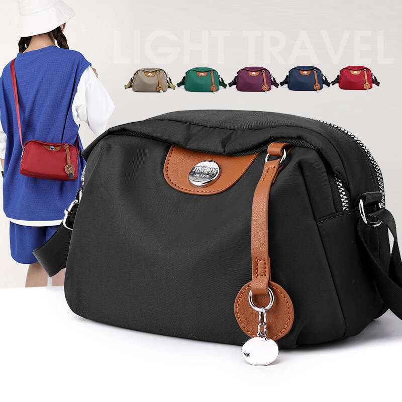 Fashion Nylon Canvas Crossbody for Women New Versatile Mom Casual Oxford Cloth Single Shoulder Small Shell Bag