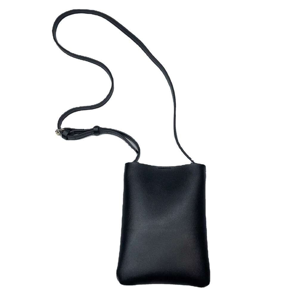 2022 Korean Version Casual Crossbody Phone Simple Stylish Vertical Soft Leather Solid Color Single Shoulder Women's Bag