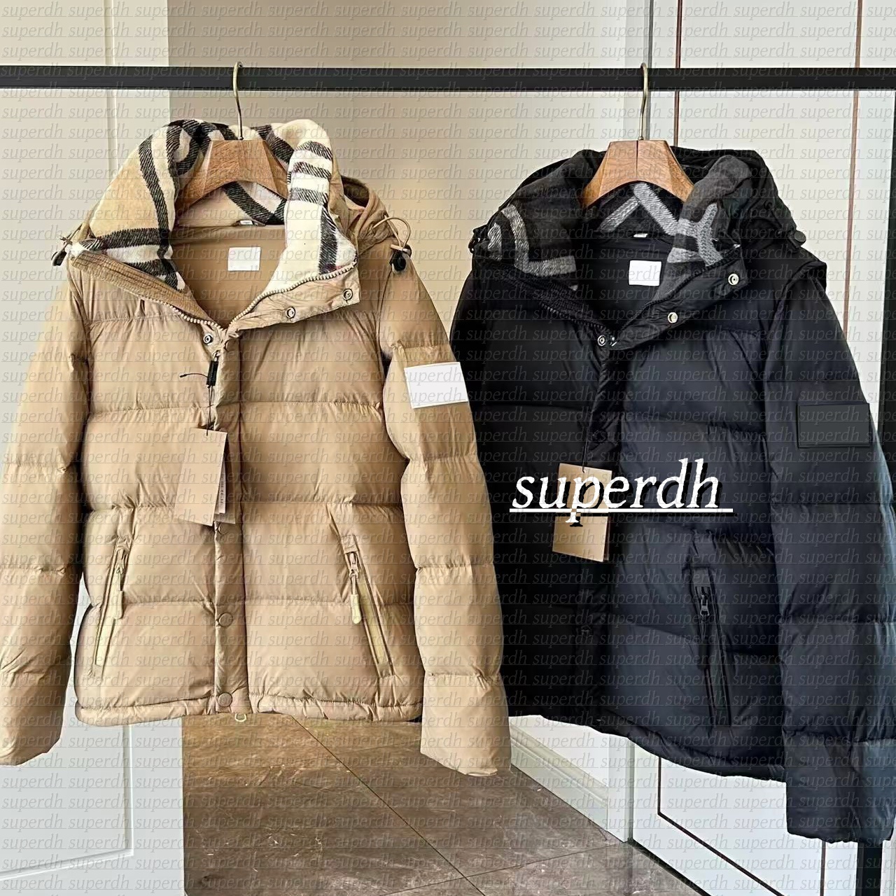 Mens Jacket Puffer Jacket Hooded Coat Designer Men Down Parkas Waterproof Tech Veste Winter Jacket Men For Male Women Letter Black Outwears Warm Coats Designer