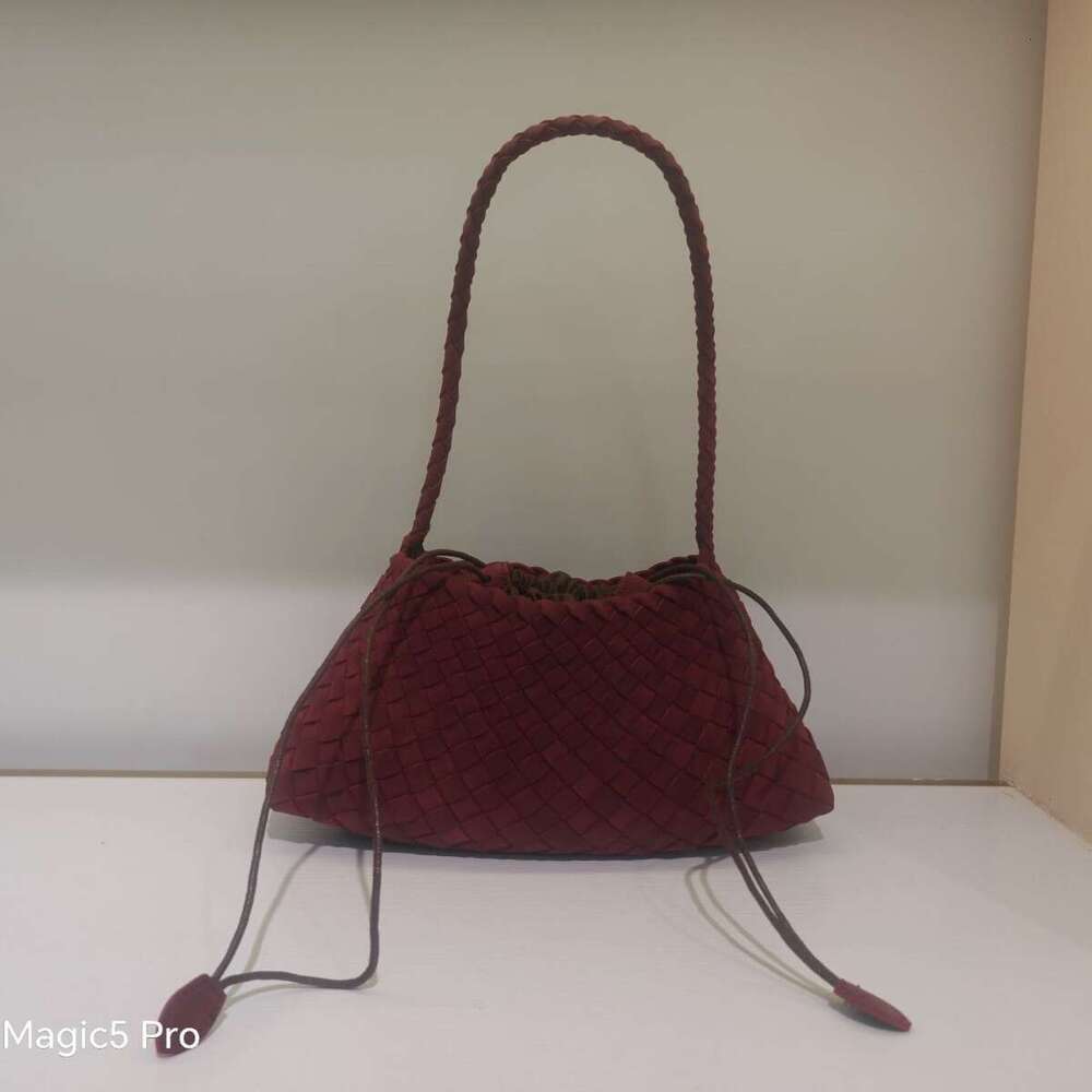 Hand-woven for Women 2025 Autumn Winter New Simple Matte Underarm Handheld Shoulder Bag