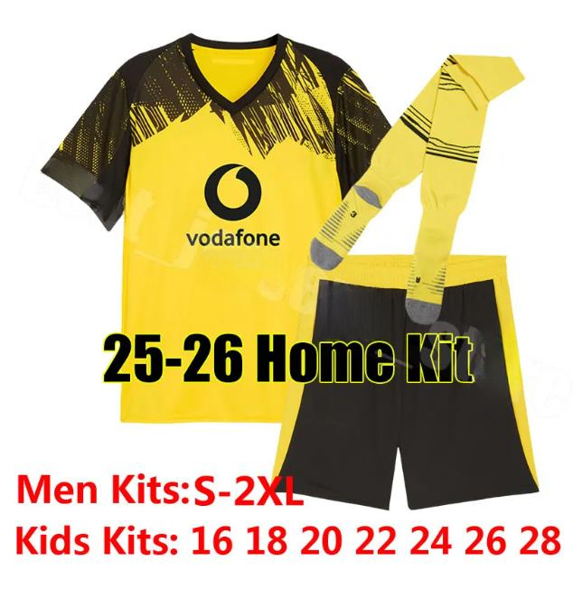 Dortmunds Trikot Soccer Jerseys 2025 BVBs Special HALLER 25 26 SABITZER Football Shirt ADEYEMI BRANDT All Black MOUKOKO MALEN JOBE Men Kids Kits Borus