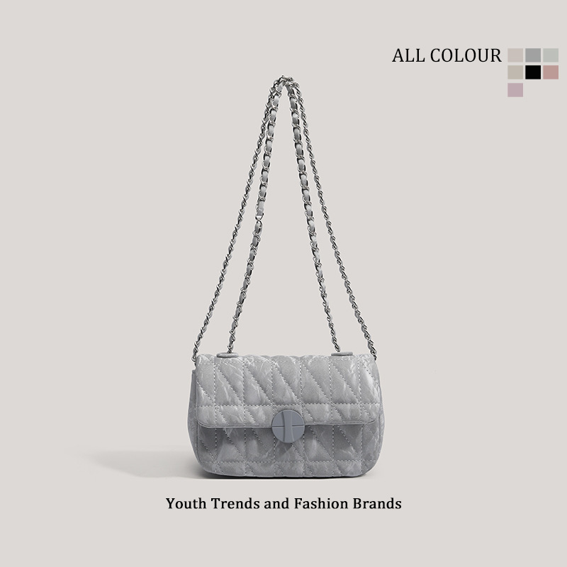 Designer new niche underarm bag chain commuting rhombus single shoulder cross-body bag