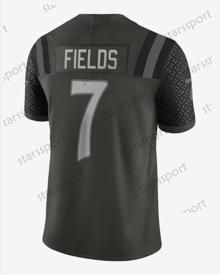 7 Justin Fields 2025 Rivalries Football jersey Gardner Rodgers Allen Davis Hall Nwangwu Adams Charles Corley Men Women Youth Embroidered Letter Number