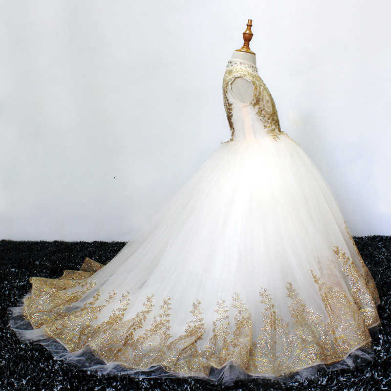 Wedding Flower Girl Dresses Little Girls Birthday Party Gown Toddlers Beaded Lace Princess Pageant Dress Custom Made Z250716
