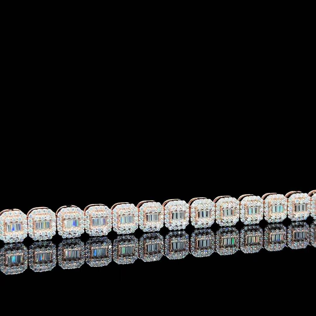 Heavy 7mm 20Inch Cuban Link Chain Necklace for Men Mossanite S925 Silver Hip Hop Style Big Cuban Chain Jewelry