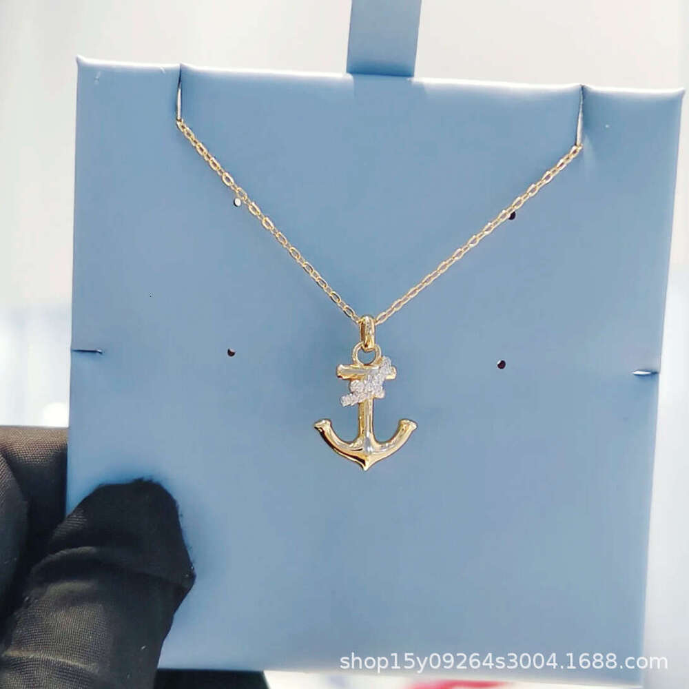 DHpet Mini Anchor Chain Elegant Light Niche Design Women's Clavicle Necklace