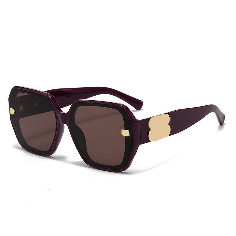 New Women's Large Frame Classic Personality Trendy Sun Protection Sunglasses 0387 6ad