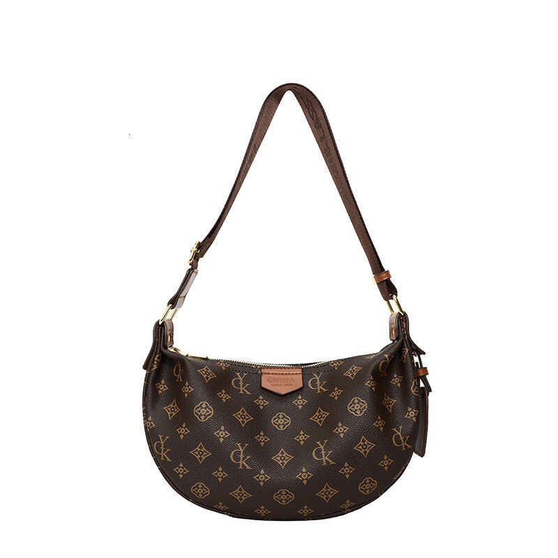 New Hot Designer Bags Hobo Bag Fashion Wide Strap Bag Crescent 2025 New Pattern Commuter Dumpling Bag Single Shoulder Crossbody Bag for Women