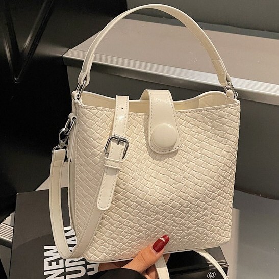Checkered Bucket Bag Handbag New Casual Commuting Women s Shoulder Bag Autumn New Designer Bag Fashion Women s Crossbody Bag