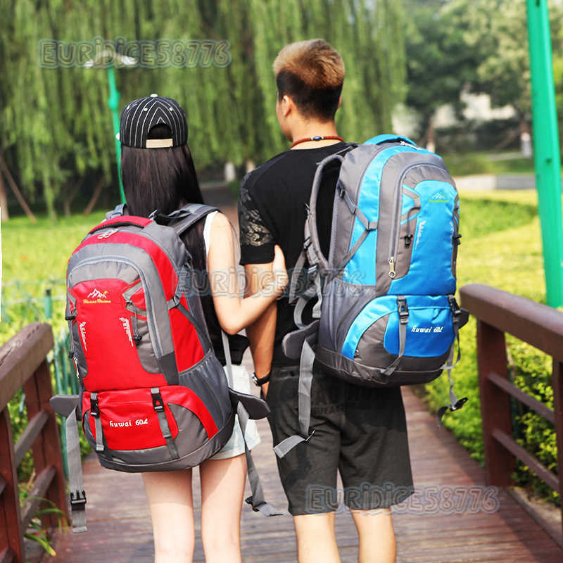 Mountaineering Bag Large Capacity Travel Bag Couples 60l Leisure Bag Outdoor Backpack H250906