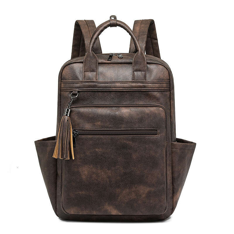 New PU Large Capacity Business Bag Laptop Women's Backpack Bags