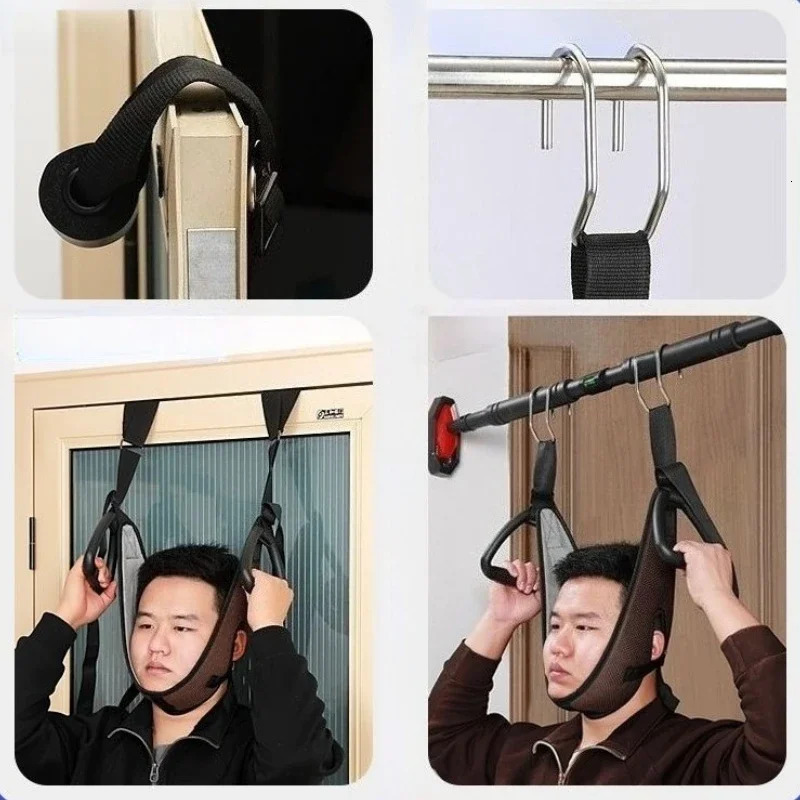 Neck Suspension Stretching Device Cervical Traction Belt Strap Horizontal Bar Household 250906