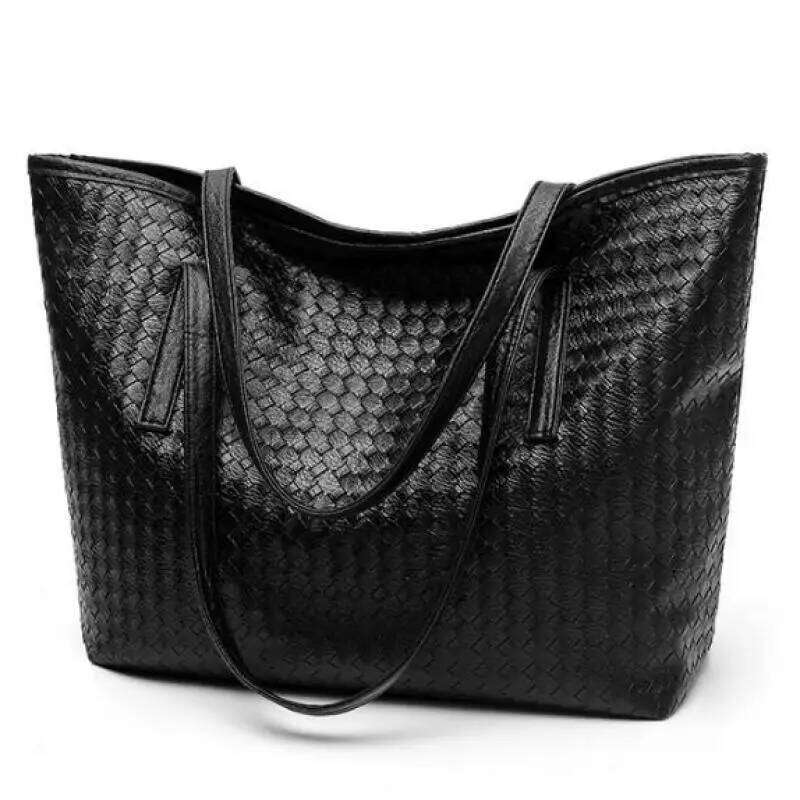 Designer Bag 2025 New Women's Trendy Woven Large-Capacity Single-Shoulder Fashionable Casual Tote And Simple Large Bags