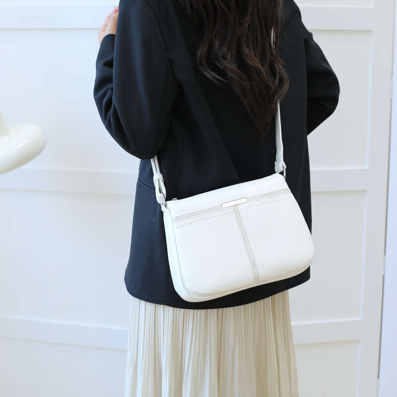 Russian Women's 2025 New Large Capacity Soft Leather Multi-layer Middle-aged Mom Crossbody Trendy Mommy Bag