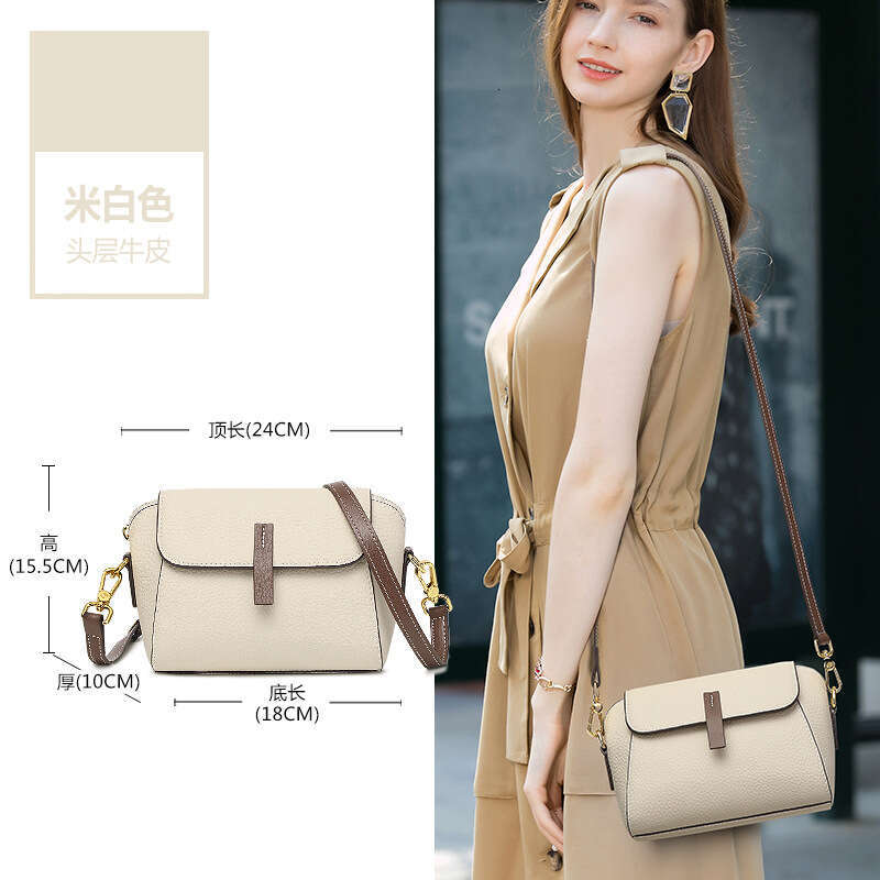 Cowhide Single Shoulder Small Square Genuine Leather for Women Summer 2025 New Trend High-end Sense Ladies Large Capacity Crossbody Bag