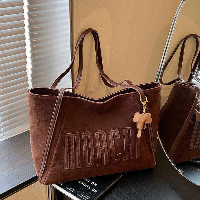 Tote Large Capacity Women 2025 Autumn Winter New Suede High-end Commuting Bag