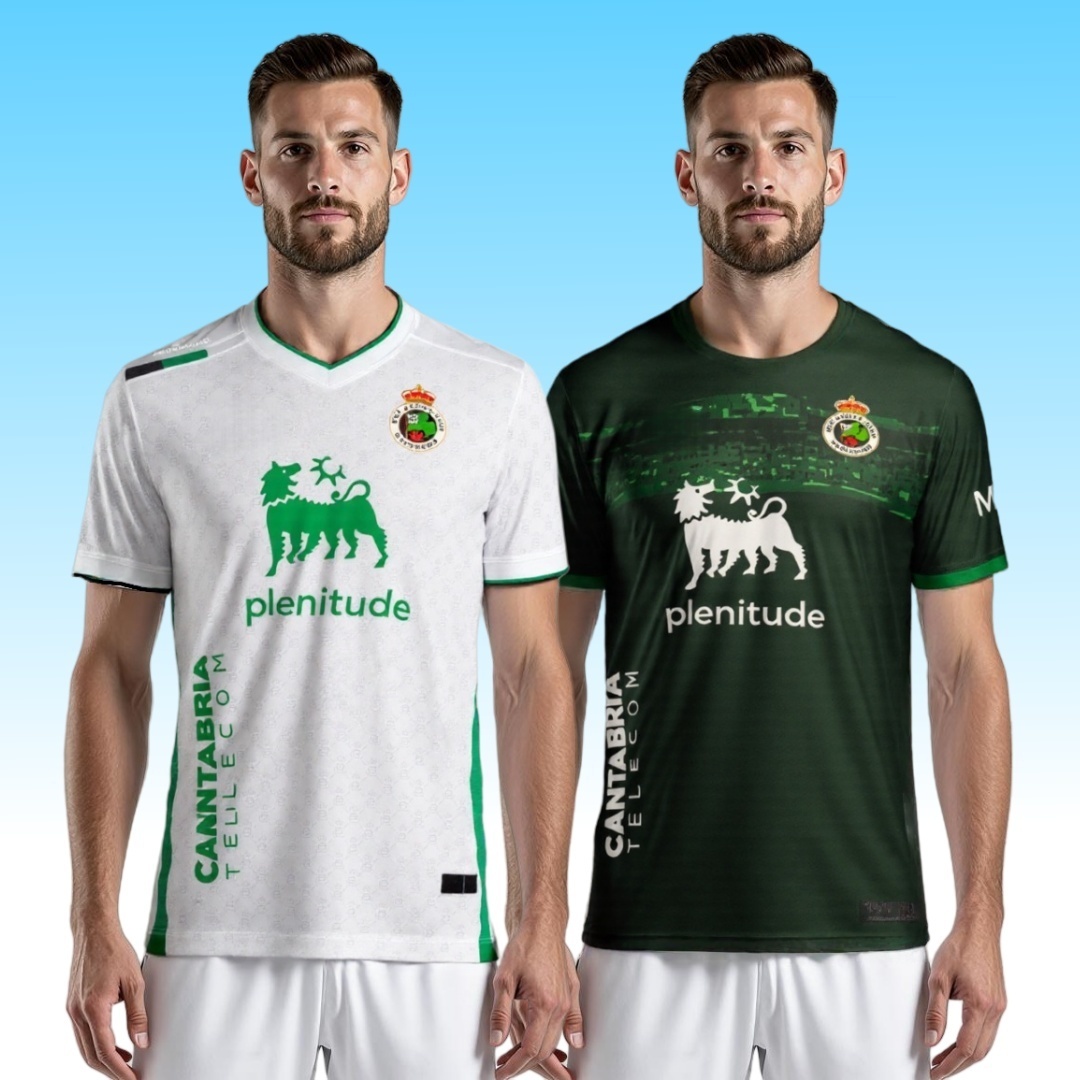 2526 Racing de Santander Soccer Jerseys ANDRES ARANA 2026 2025 VICENTE SULEIMAN RODRIGUEZ KARRIKABURU LAGO ALDASORO MICHELIN Men Uniforms Football Shirts