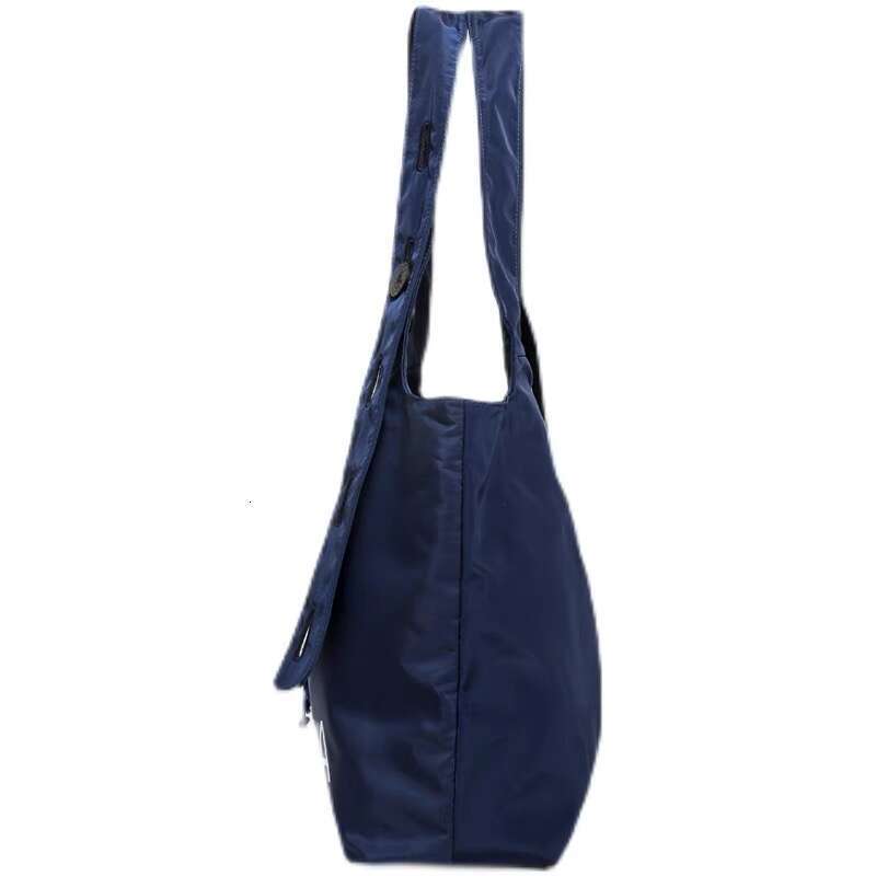 Fashionable Versatile Dark Blue Nylon Shoulder Handbag Large Capacity Tote Bag