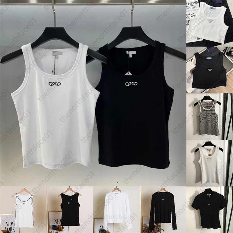 designer womens tank top with alphabet pattern embroidered casual short sleeve solid loewetshirts loewelies loewetops color retro t shirt long 7Q6B
