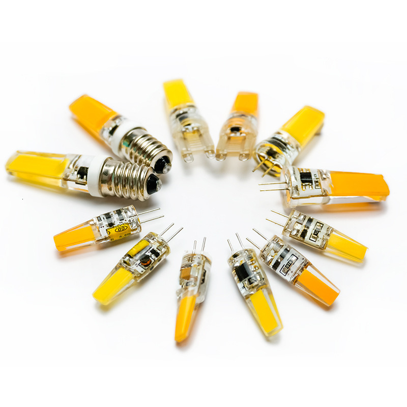 LED Silicone G4G9E14 High Brightness G4 Threaded LED Beads Corn Pin High Voltage Crystal Lamp Corn Lamp Insert Bubble