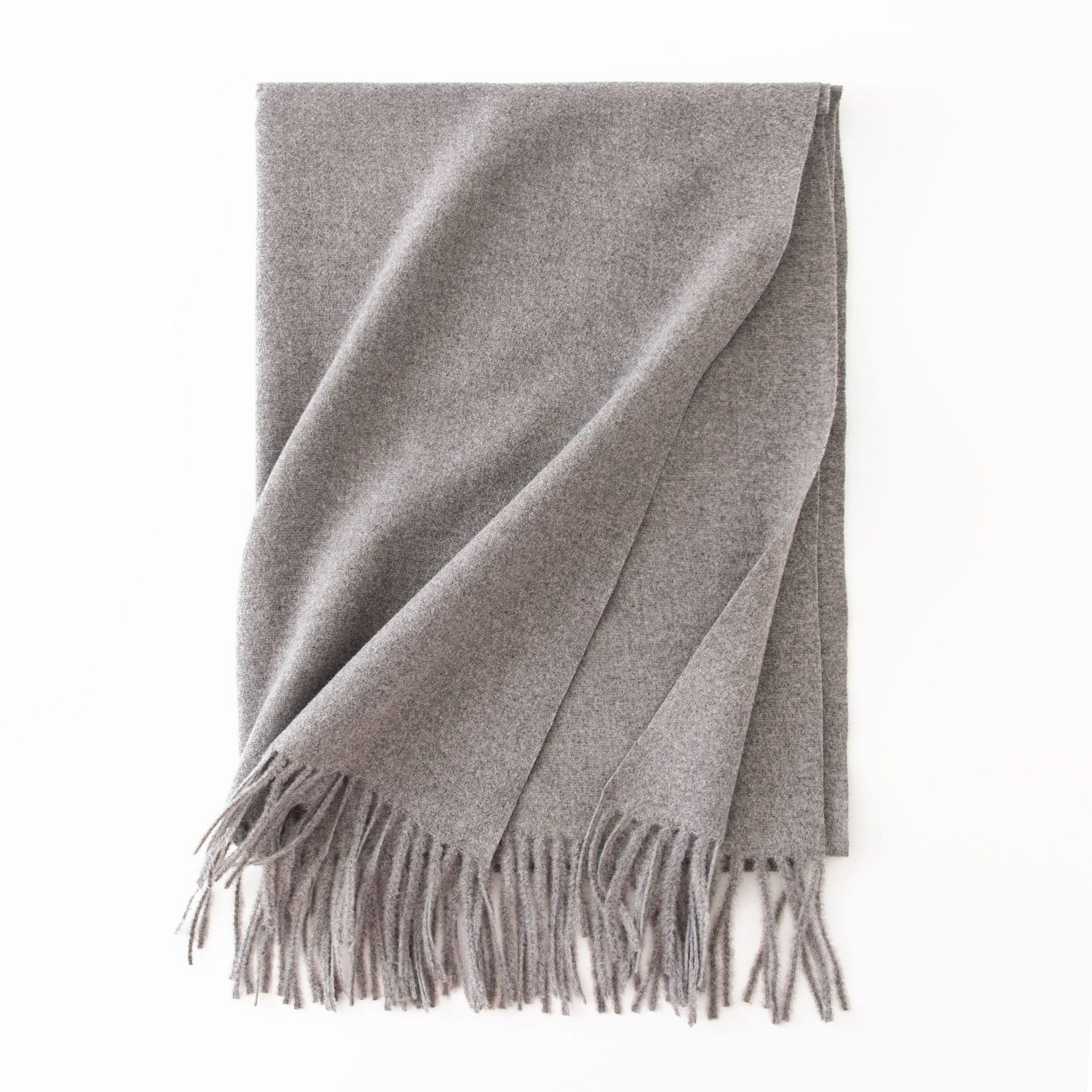 K1823 Soft Touch Scarf Women - Solid Color Long Plaid Scarf, Spring Autumn Lightweight Cashmere Feel Wrap