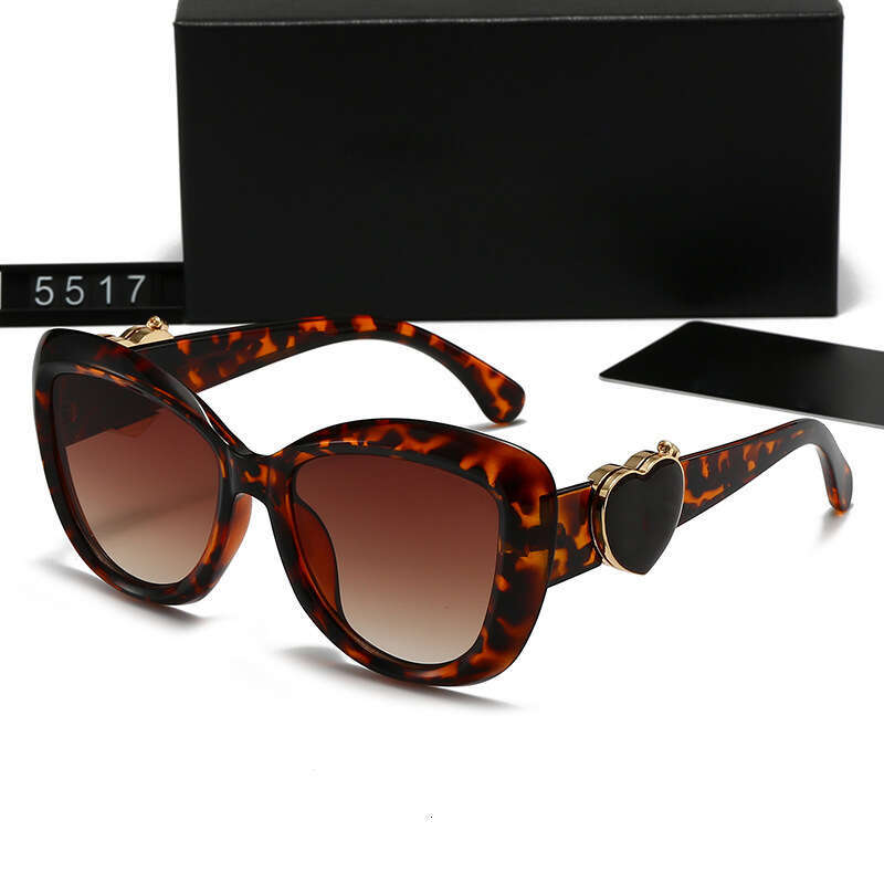 New Artistic Glasses Metal Heart Style Fashion High-end Sunglasses 5517 7e0