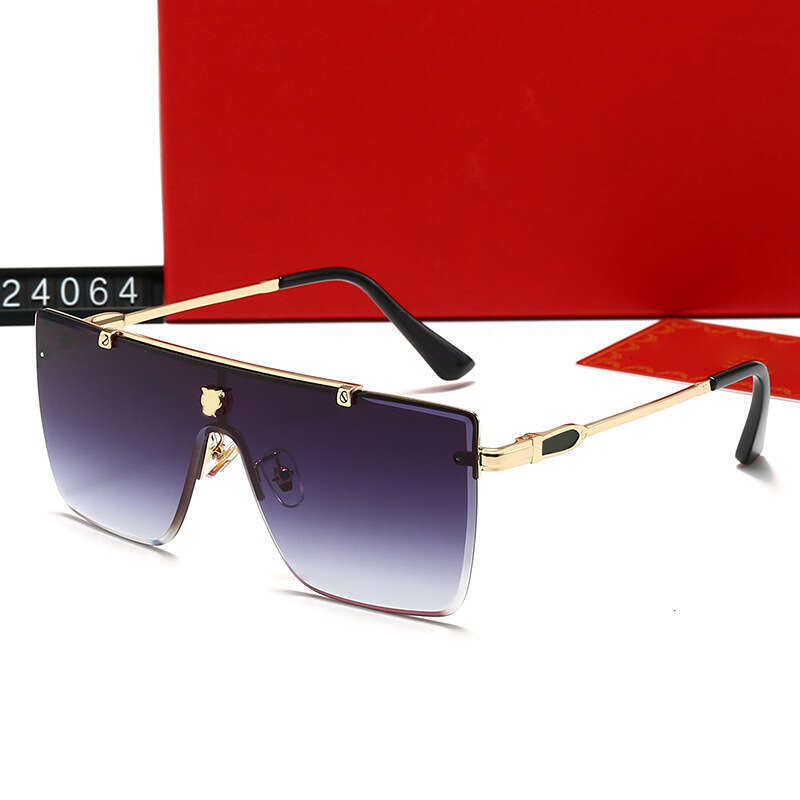 New Frameless Large for Men and Women, Stylish Personality Glasses, Fashionable Women's Sunglasses 24064 ea9