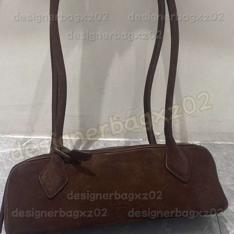 Luxury Bag Alaiabags Heart Designer Bag Le Click Bags Brown Suede Bag Baguette Summer New Bag Sausage Zipper Handbag Underarm Tote Bag Muimuubag Yslbagg