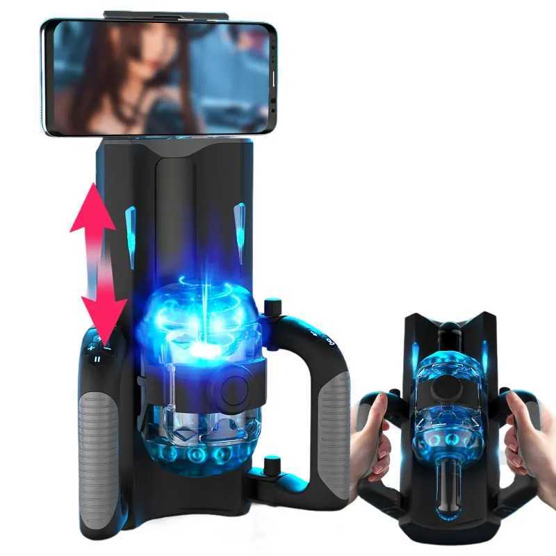 Automatic Telescopic Male Sucking Masturbator 10 Frequency Blowjob Masturbation Cup Machine Sex Toys for Men Adult Masturbators W250906