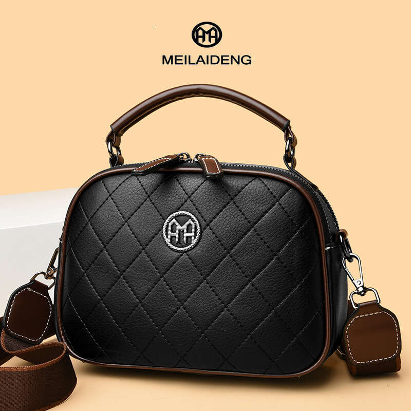 Autumn Winter Handbag Single Shoulder Crossbody Women's Quilted Embroidery Ladies Mom Bag