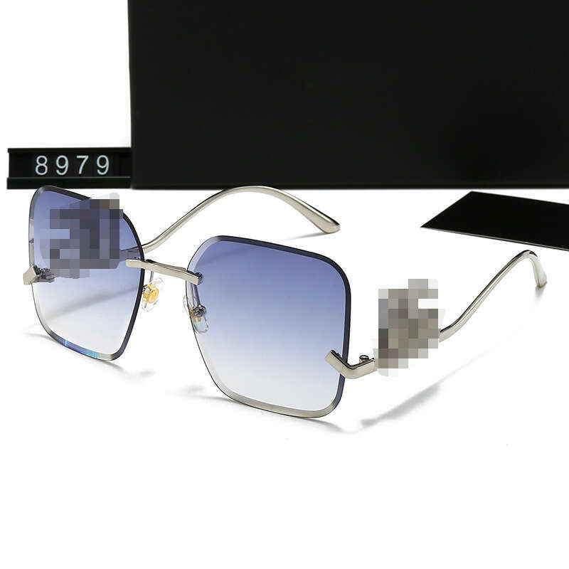 Metal Frameless Edge Sunglasses Letter D Versatile Trendy G Brand Unisex Glasses 8979 c7b
